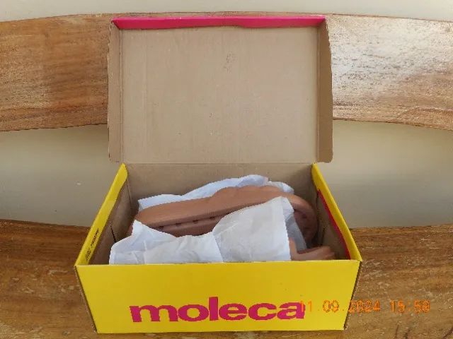 Sandália MOLECA Slide EVA - cor NUDE - novíssima, nunca usada! - Foto 4