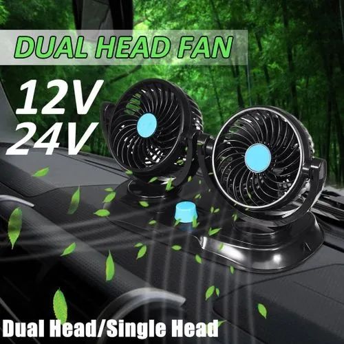 Aparelho Ventilador de carro 12v duplo automotivo - Foto 2