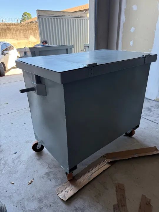 Coletor lixeira ferro 