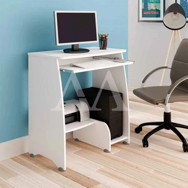 A escrivaninha pixel da Artely é perfeita para quem tem pouco espaço em casa