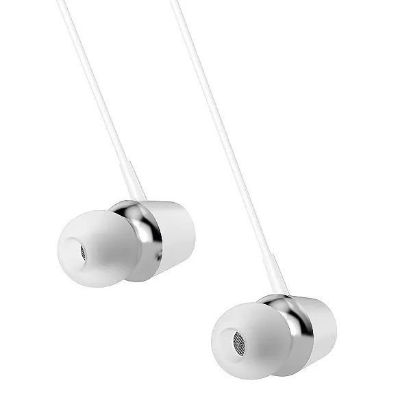 Fone de Ouvido Com Fio Intra-Auricular Com Microfone, Branco - HP  - Foto 3