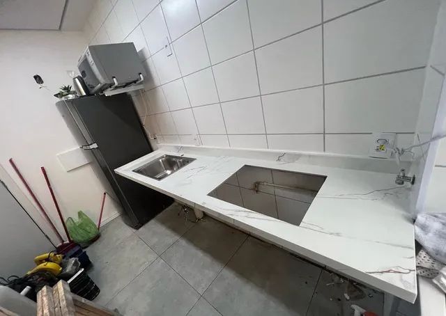 Balcão e pia de porcelanato  - Foto 4