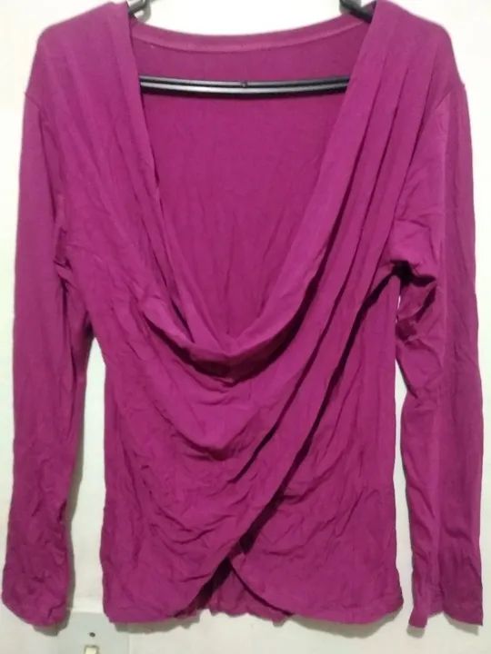 Blusa transpassada cereja 
