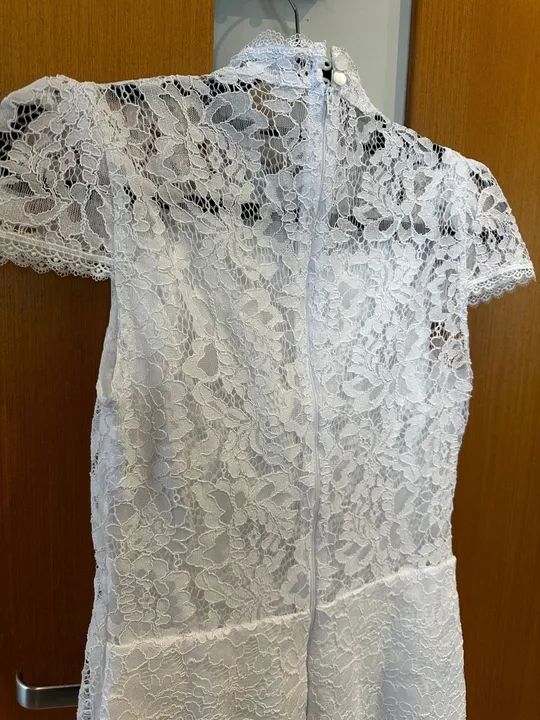 Vestido Mídi Branco em renda - Foto 2