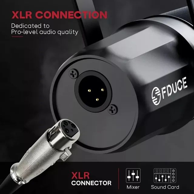 Profissional Microfone Dinâmico Para Podcast - Fduce Sl40x - Xlr - Foto 4