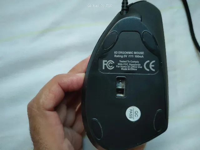 mouse ergonômico  vertical  com fio gamer,cabo de 1,8m