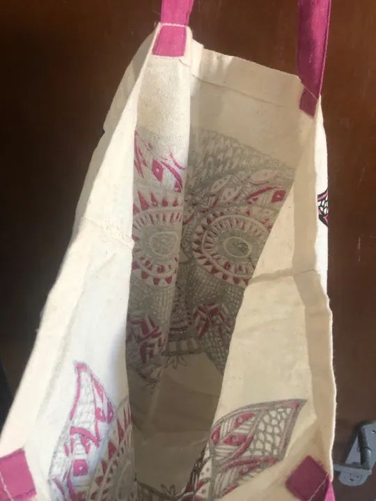 Bolsa de algodão estampada - Foto 4