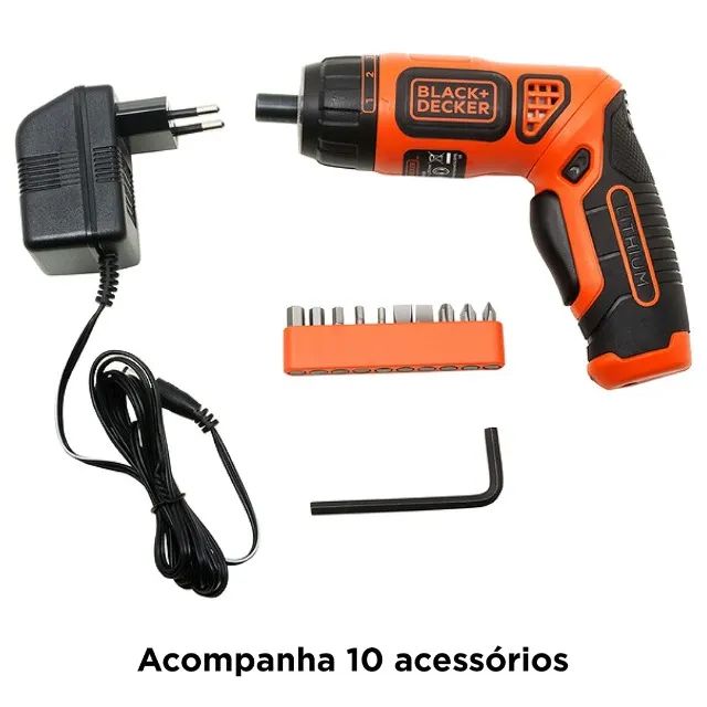PARAFUSADEIRA A BATERIA 3.6V LITHIUM BDCS36F - BLACK DECKER