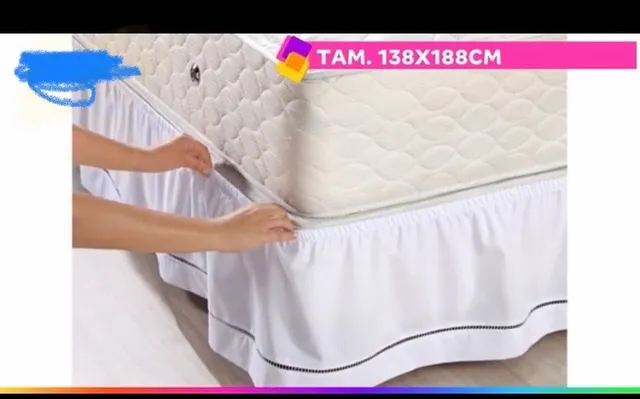 Saia santista cama casal box padrão