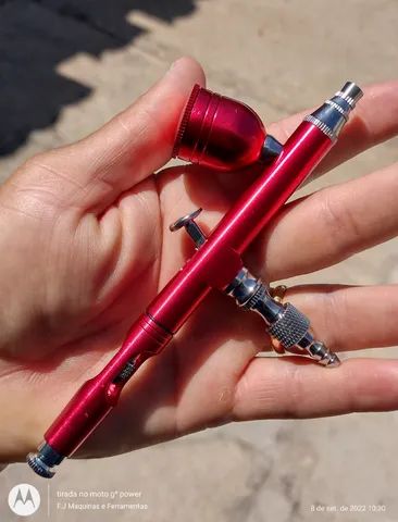 Pistola Pintura Grafite Oficina Funilaria Carpintaria Artesanato Caneta - Foto 2