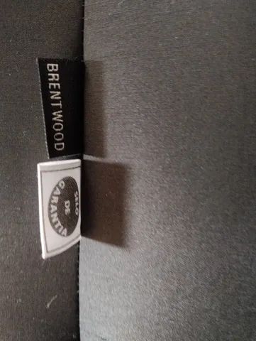 Sofá Tecido Grande Preto Brentwood Seminovo  - Foto 3