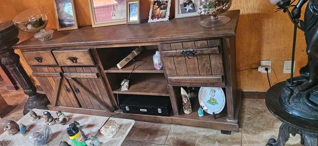 Buffet/ rack madeira  massiça!!! CasaDo Campo Linha Rustica