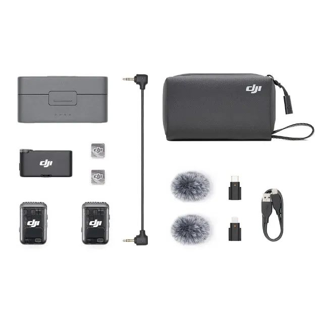 Microfone DJI Mic 2 (2 TX Microfone + 1 RX Receptor + 1 Case de carregamento) Novo Lacrado - Foto 3