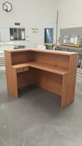 balcão l simples amadeirado freijó 150/90 - Foto 4