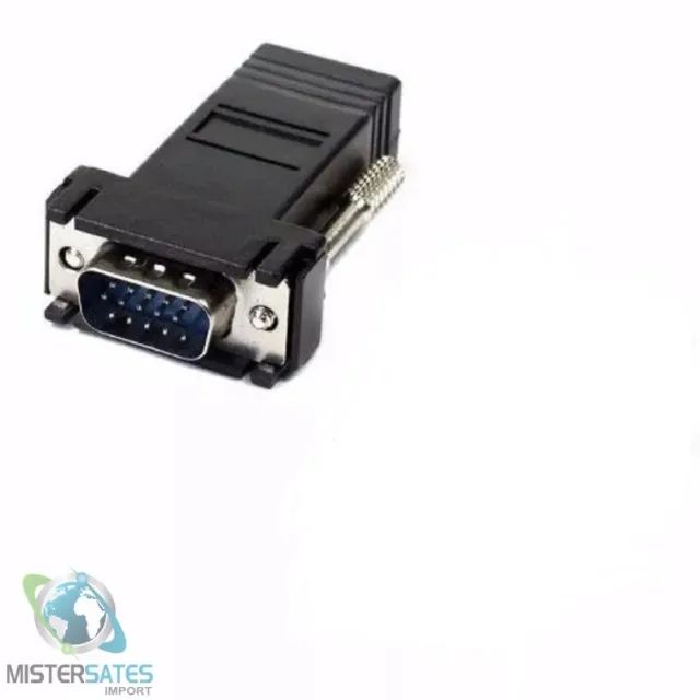 2 Adaptadores Extensor Vga Video Via Cabo Rede Rj45 - COD 473 - Foto 4