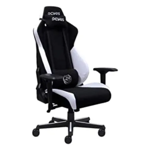 Cadeira Gamer Mad Racer Pcyes V8 Turbo Black/White - WZetta