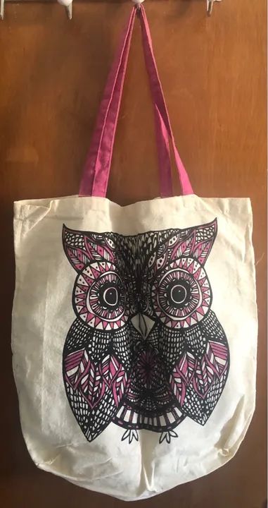 Bolsa de algodão estampada - Foto 2