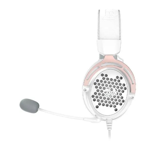 Headset Gamer Redragon Diomedes White P3 C/ Adaptador USB e C/ Adaptador P2 - WZetta - Foto 4