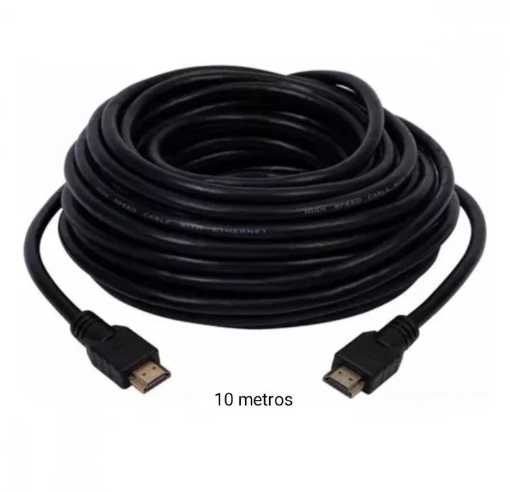 Cabo HDMI reforçado 10 metros v1.4 Full HD 1080p