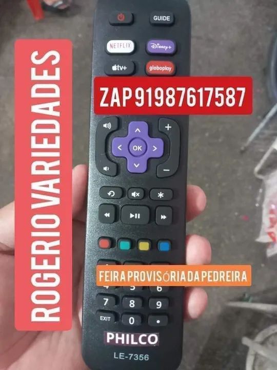 Controle de tv roku 30reais 