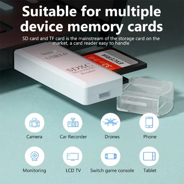 Leitor De Cartão Memoria Usb Adaptador Micro Sd / Sdxc  Arduino Automação COD-AP182   - Foto 2