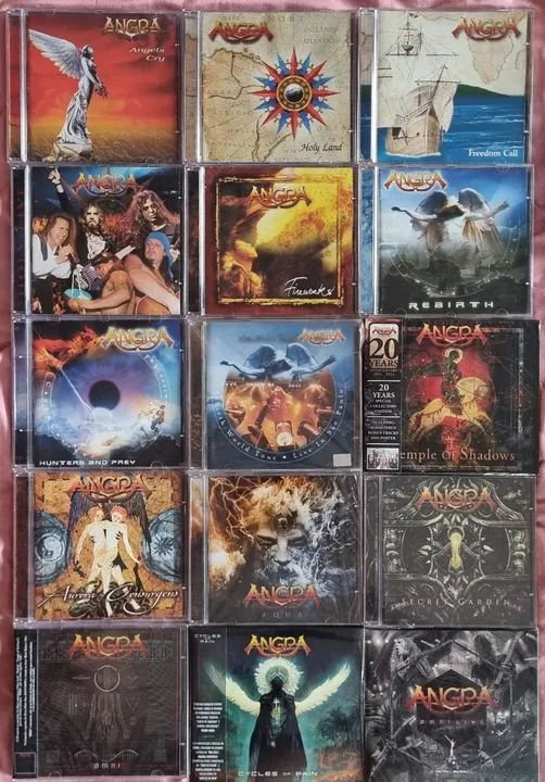 Coleção Completa de CDs Angra - 15 Álbuns