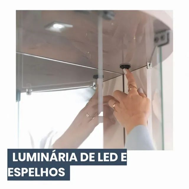 Cristaleira moss com Led  - Foto 2