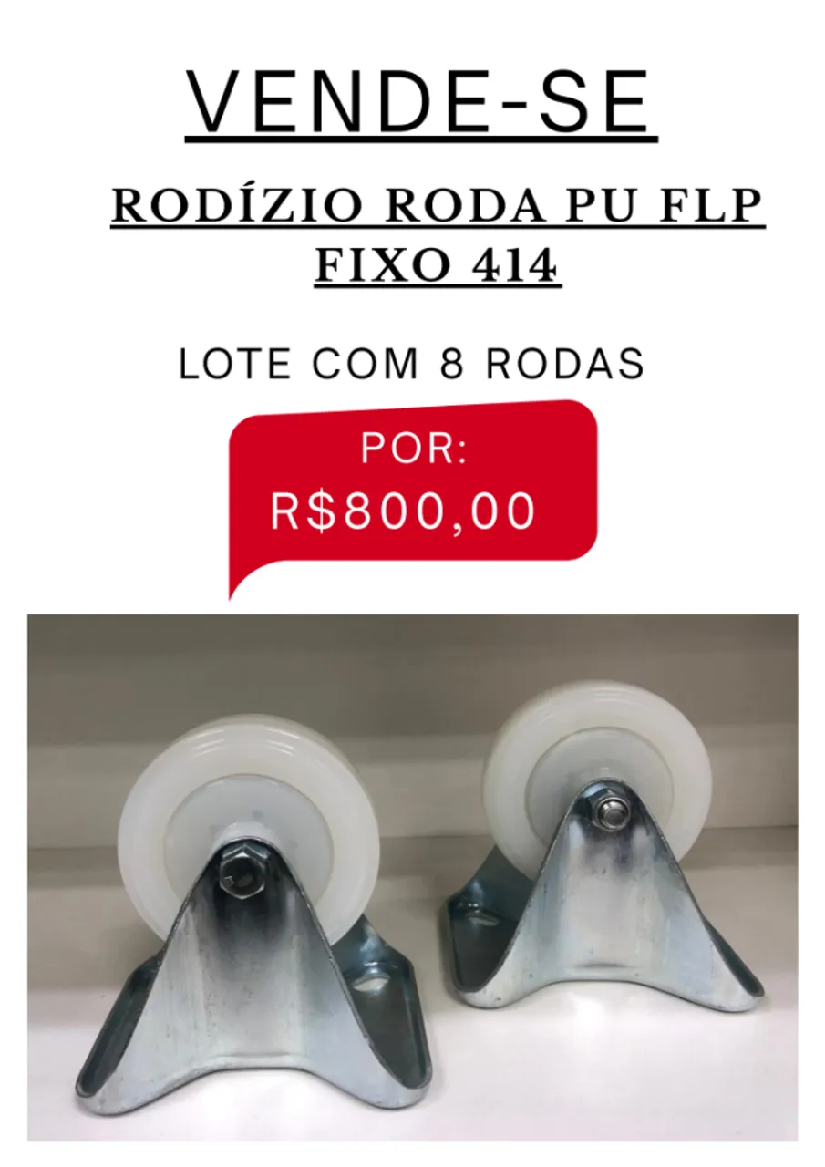 RODÍZIO RODAS PU FLP 414