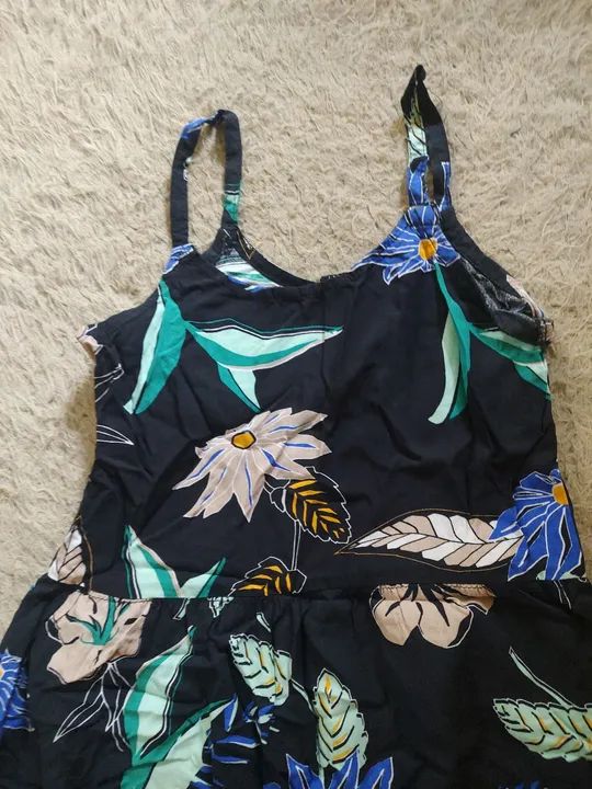 Vestido de alça longo estampado. - Foto 2