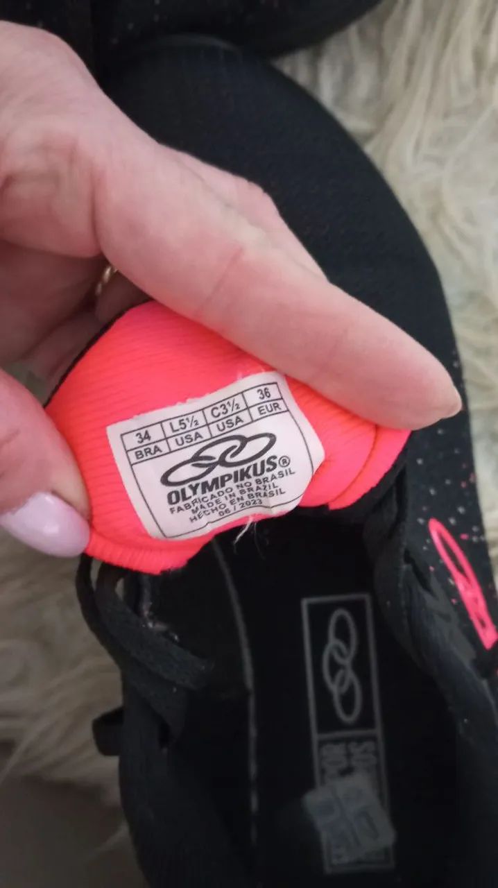 Tênis Olympikus Preto Rosa 34 - Foto 5