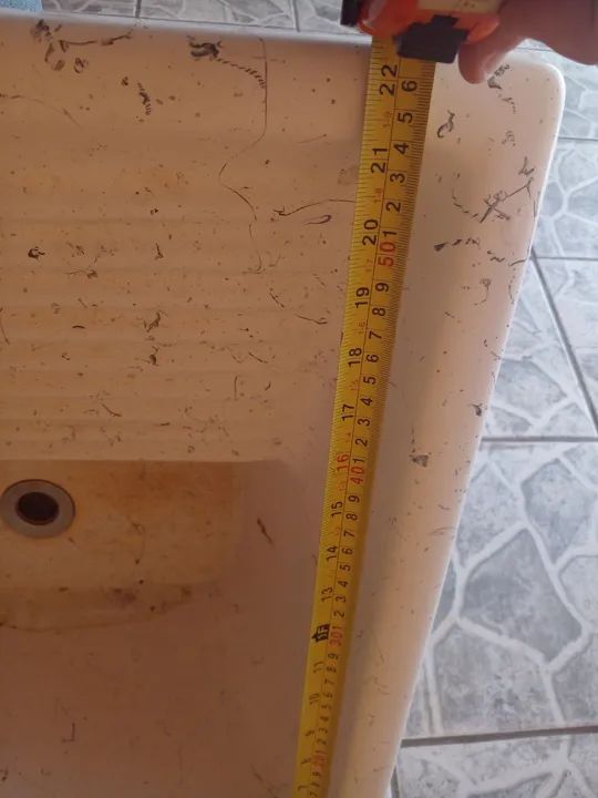 Tanque Gran Pre Mold 55x57 TDF 34L Branco - Foto 2