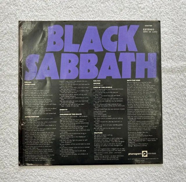 Disco de Vinil Black Sabbath - Master Of Reality - SELO BRANCO