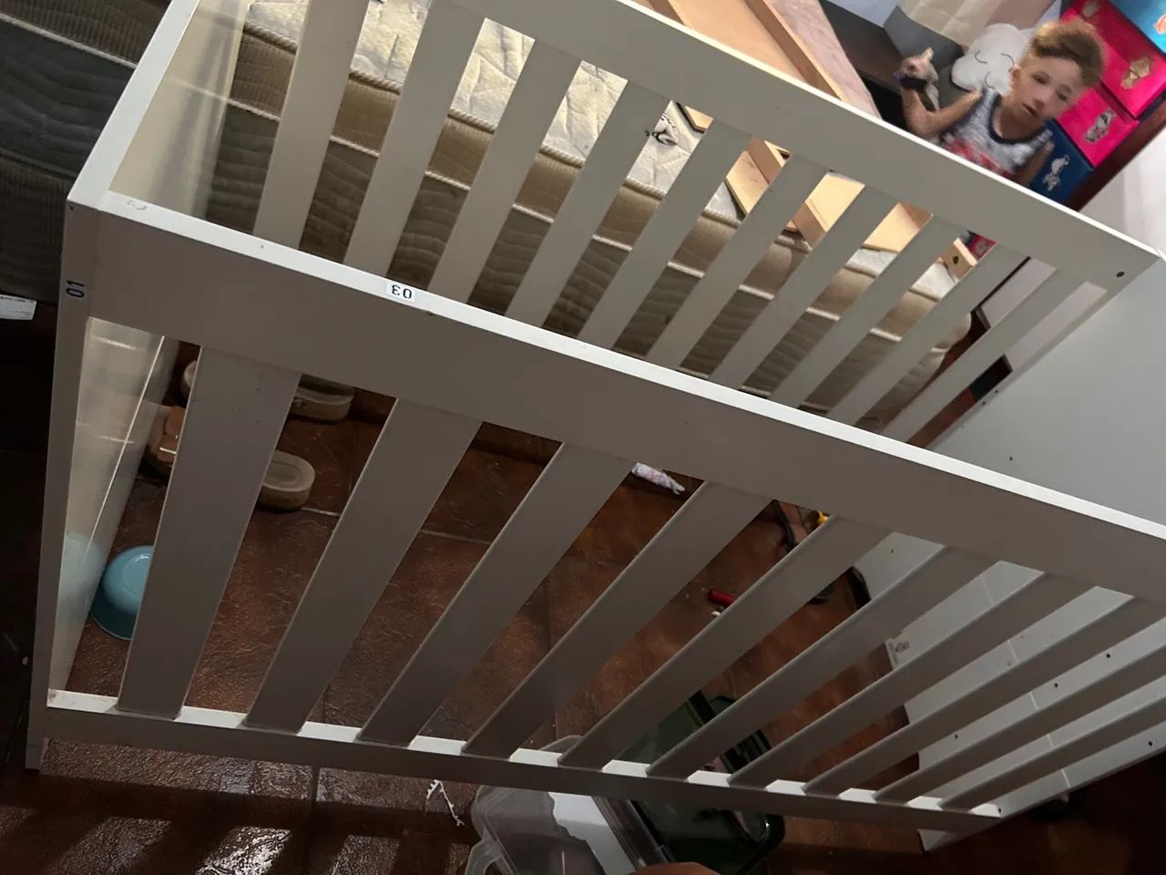 Berço de bebê branco 2em1 - Foto 3