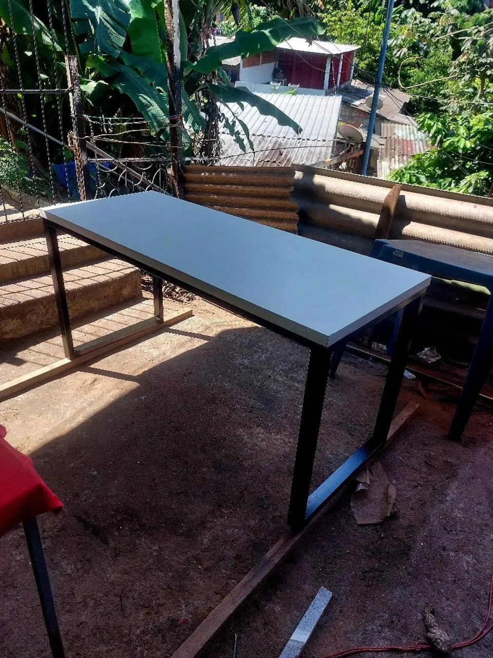 Mesa de Jantar Moderna com Tampo Branco - Foto 5