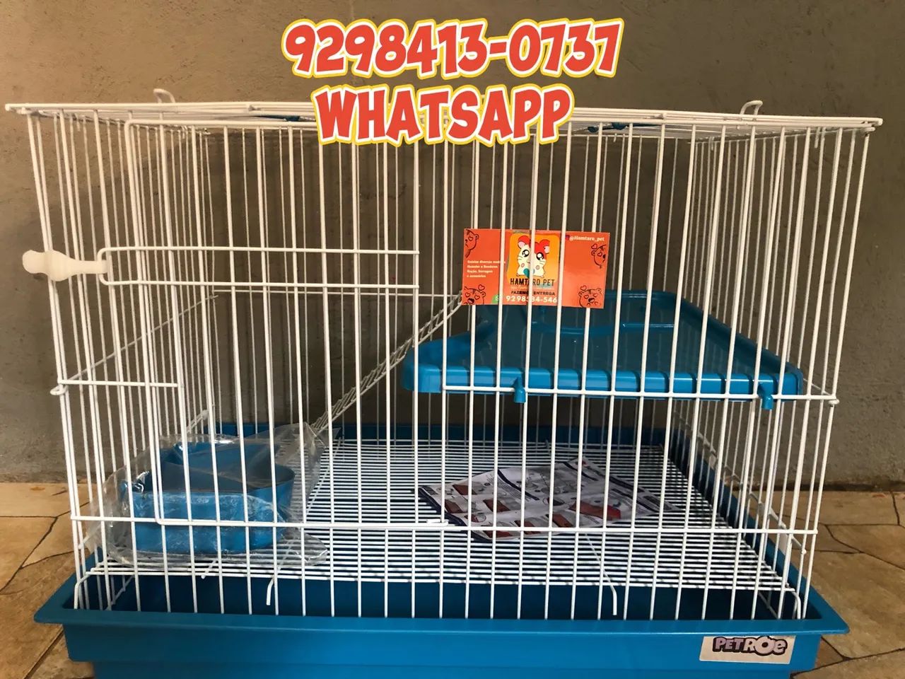 Gaiola para porquinho-da-índia ou coelho 