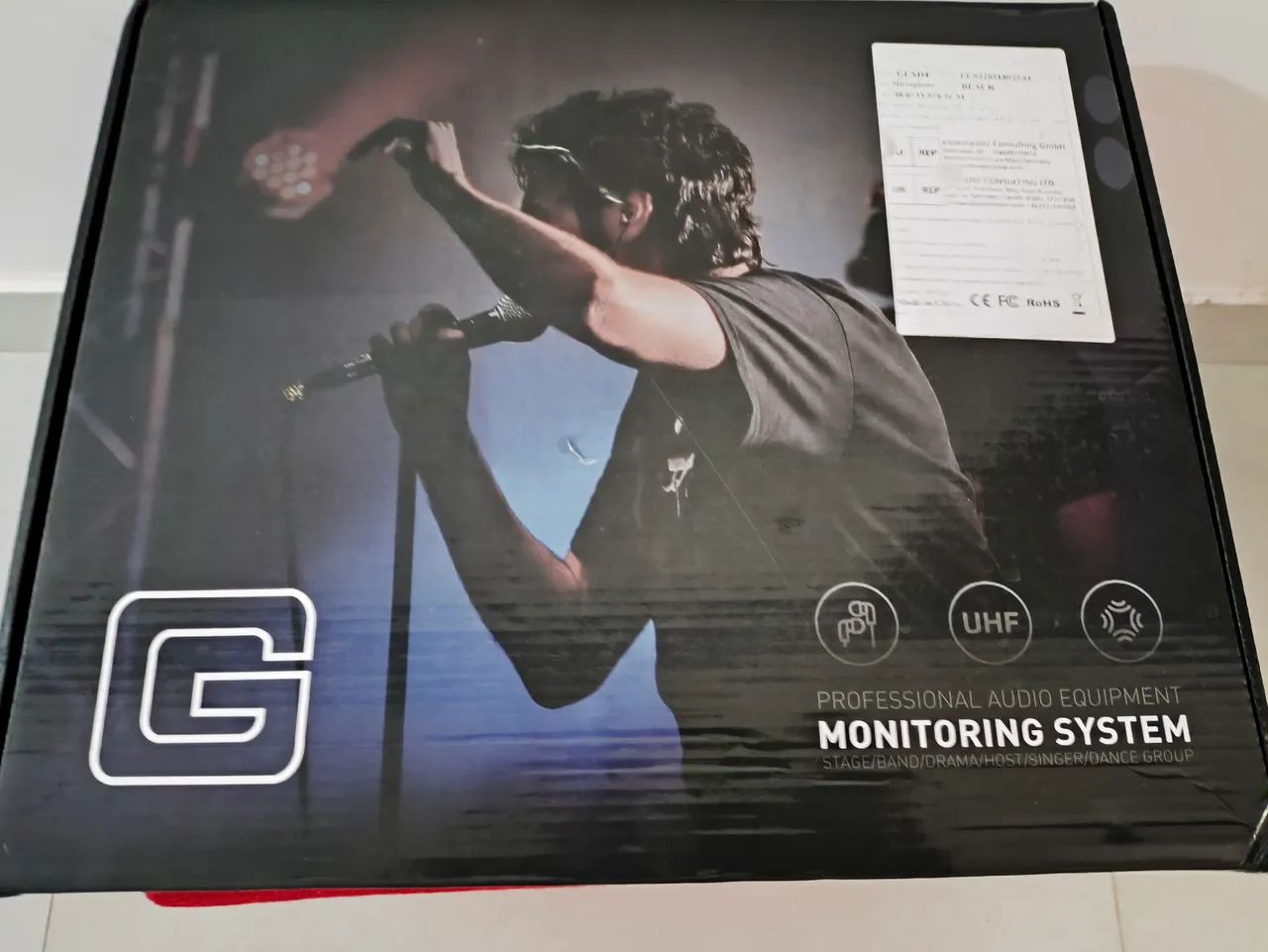 Microfone sem fio Gmark duplo - Foto 2