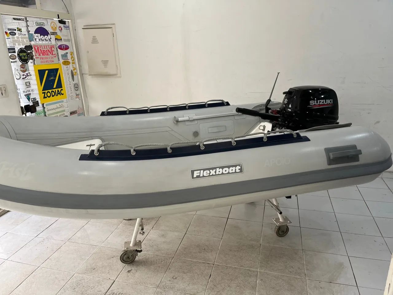 Bote Inflável Flexboat SR 10 LX Prata - Foto 6