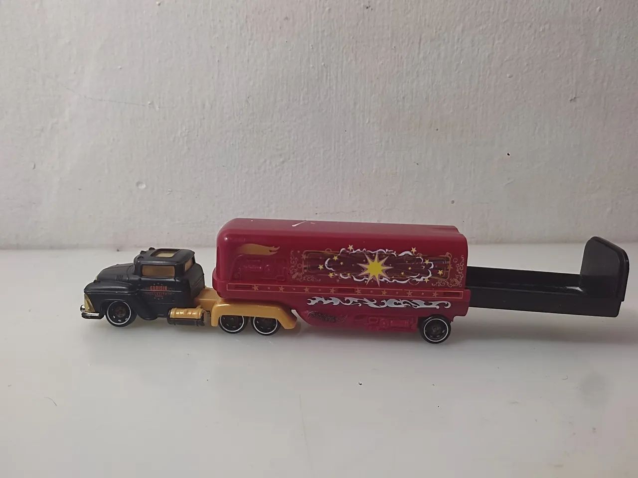 Caminhão de transporte hot wheels brinquedo - Foto 3