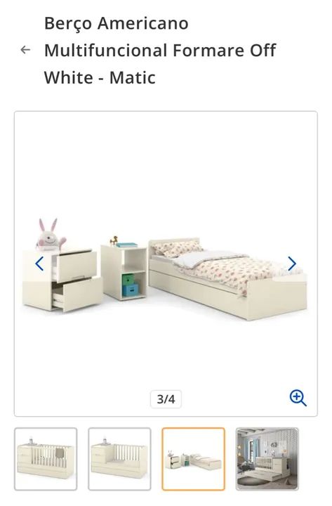 Berço 7 em 1 Formare Multifuncional  - Foto 4