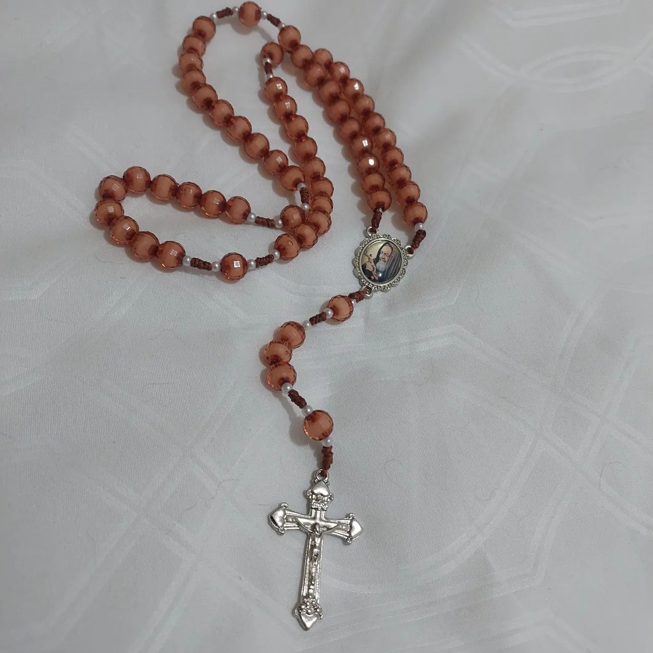 Terços do seu santo de devoção, personalizado coloco seu nome nas contagens 