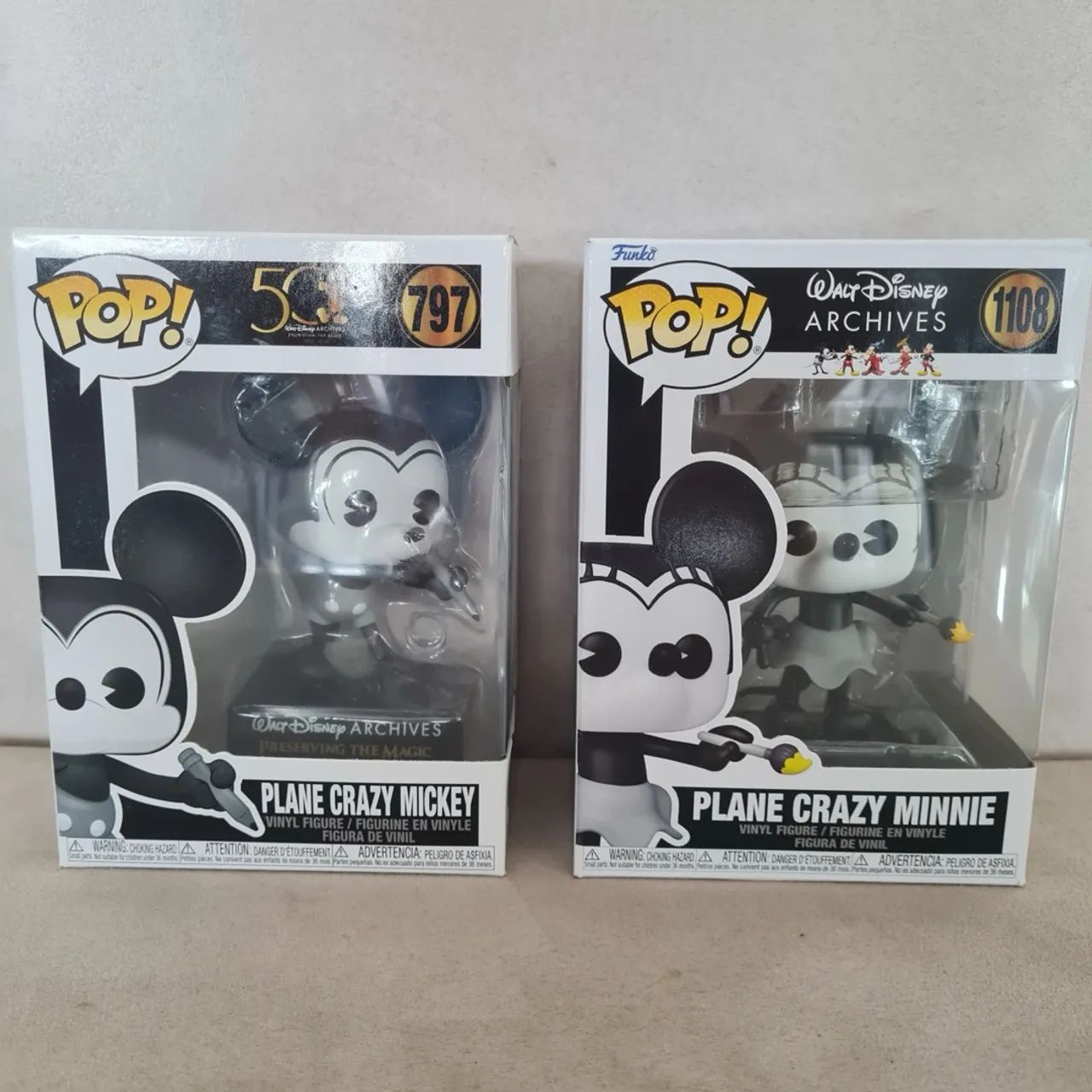 Funkos Disney Archives Mickey e Minnie lacrados