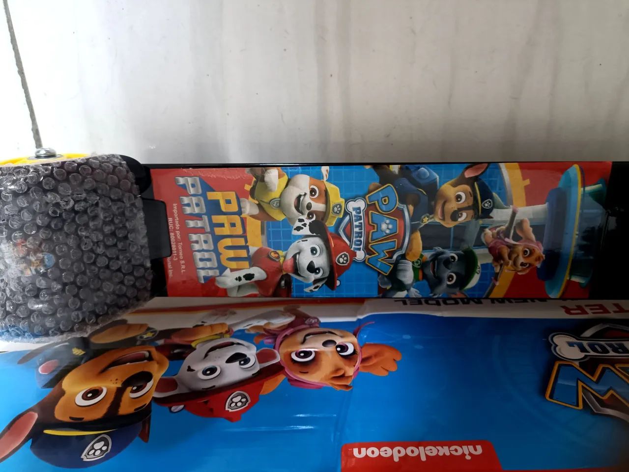 R$159.99 patinete infantil patrulha unissex cor preto com buzina novo 0km  - Foto 6