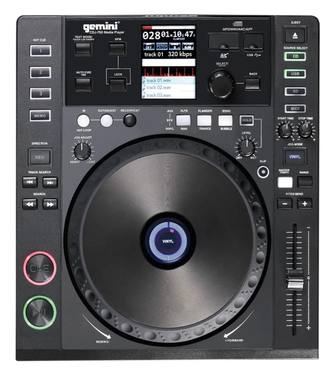 PAR Cdj gemini CDJ-700 USB cdj 700 /  Ñ é ddj controladora Pioneer dj rane numark technics - Foto 6