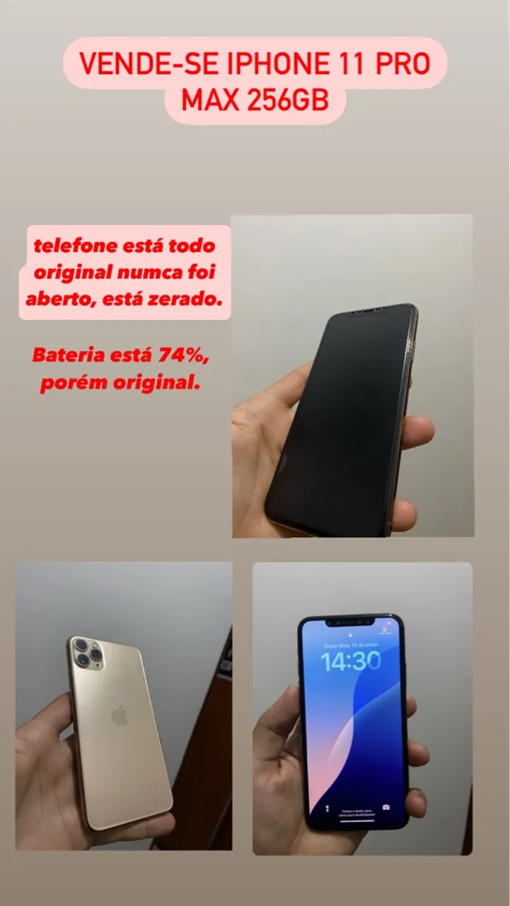 iPhone 11 Pro Max 256 gigas
