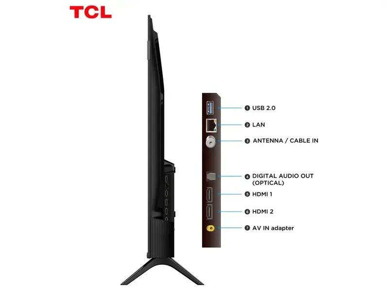 TV 43" TCL Full HD QLED 43S5K Google TV 2 HDMI - Foto 2