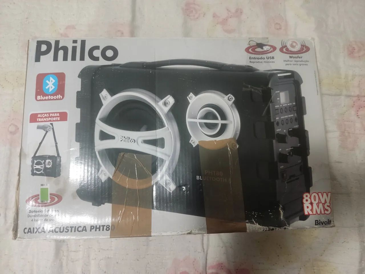 Caixa de Som Acústica Philco