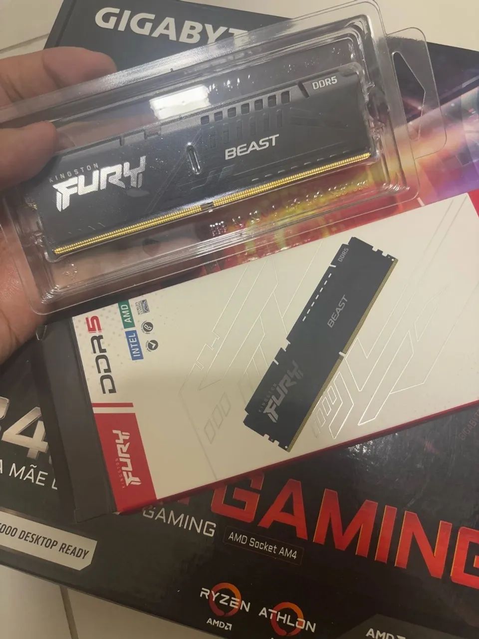 Memória RAM Kingston Fury Beast DDR5 32GB 5200MHz