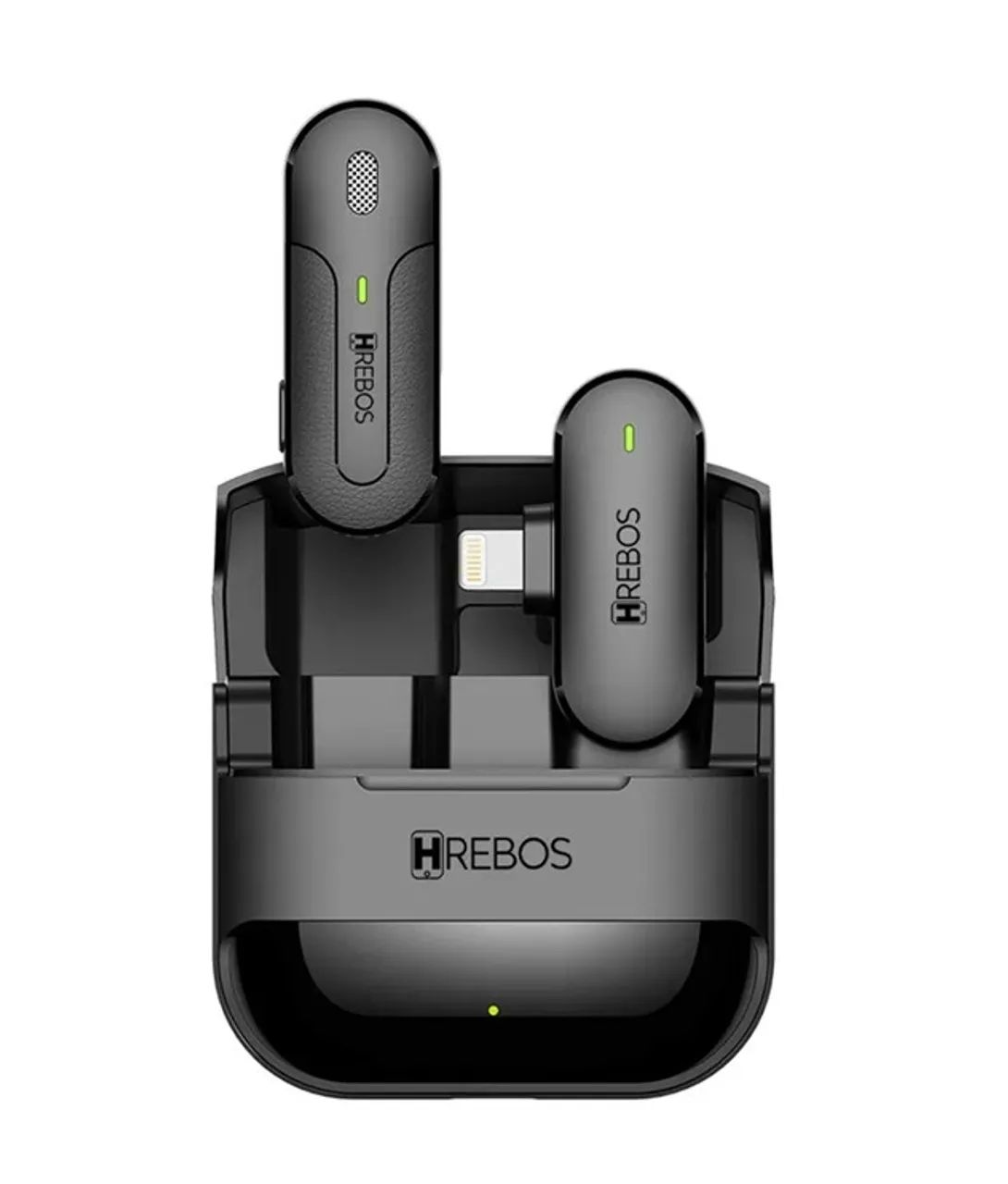 Microfone de Lapela Hrebos Clip Voice One Lightning - Preto - Foto 3