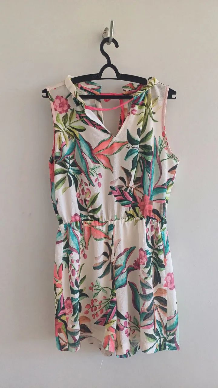 Macacão estampado floral Top London