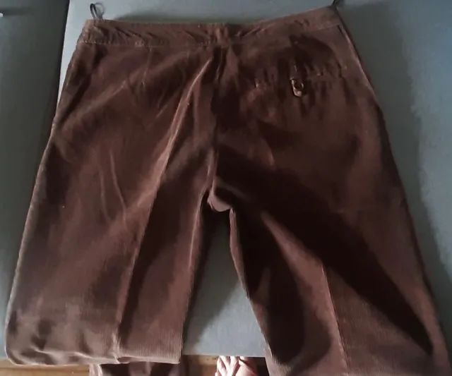 Calça marrom Mango em veludo - Foto 3